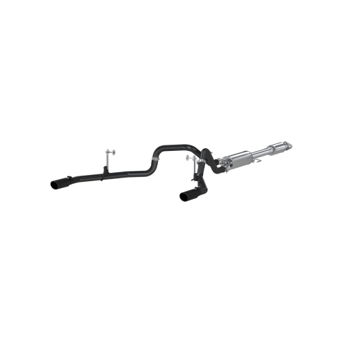 MBRP - MBRP Black-Coated Aluminized Steel 2.5" Cat Back Dual Rear for 2015-2020 Ford F-150 5.0L