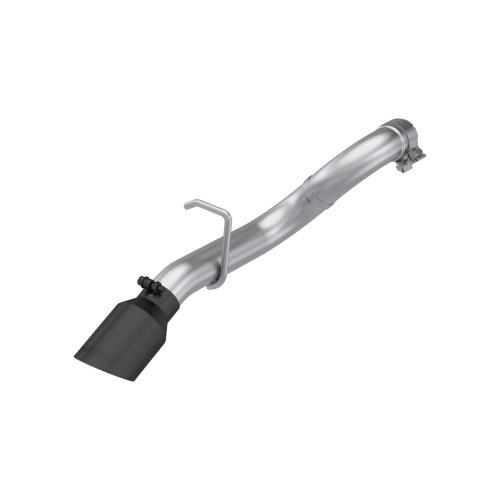 MBRP - MBRP T409 Stainless Steel, 2.5" Axle-Back Turn Down Exit with Black Tip for 2018-2026 Jeep Wrangler (JL) 3.6L, 2-Door/4-Door