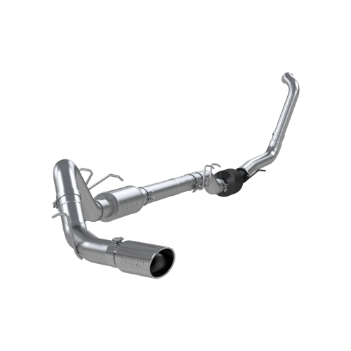 MBRP - MBRP Aluminized Steel 4" Turbo Back Single Side Exit (Retains Factory or Approved Cat) for 2003-2007 Ford F-350/450/550 6.0L Cab & Chassis