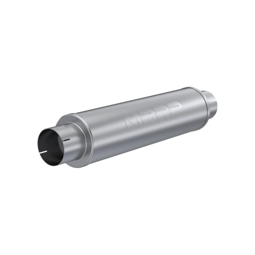 MBRP - MBRP Aluminized Steel, Muffler, 4" Inlet/Outlet; 24" body; 6" diameter; 30" overall, Quiet Tone (Universal Fit)