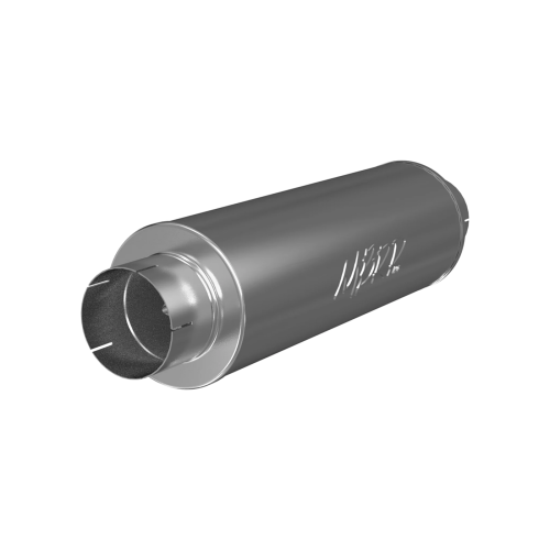 MBRP - MBRP T409 Stainless Steel Muffler 5" In/Out; 8" diameter. Body; 31" Overall, Quiet Tone (Universal Fit)
