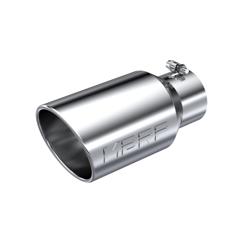 MBRP - MBRP T304 Stainless Steel Tip; 6" OD Angled Rolled End 4" inlet 12" length (Universal Fit)