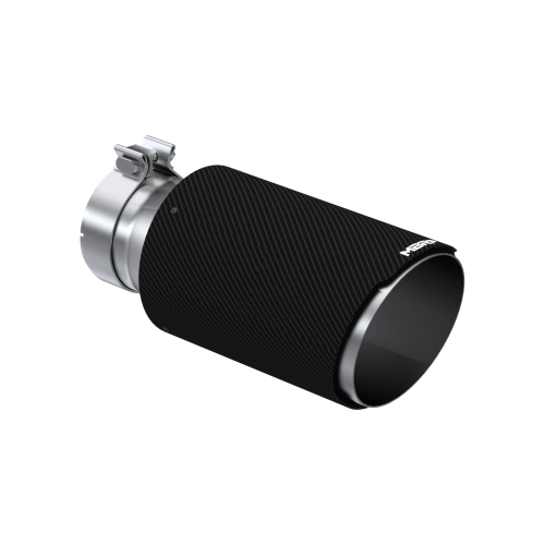 MBRP - MBRP Carbon Fiber Tip; 4" Inlet, 6" OD, 12" Length, Dual Wall, Angle Cut (Universal Fit)