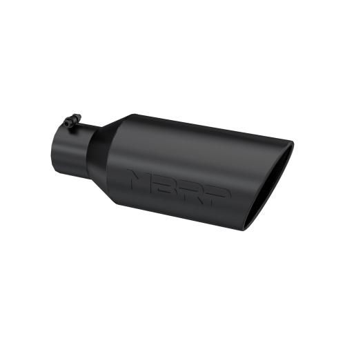 MBRP - MBRP Black Coated Tip; 7" OD; Rolled End; 4" ID; 18" length (Universal Fit)