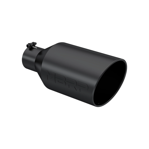 MBRP - MBRP Black Coated Tip; 8" OD; Rolled End; 4" ID; 18" length (Universal Fit)