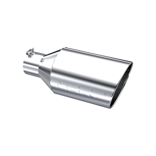 MBRP - MBRP T304 Stainless Steel Tip; 8" OD; Rolled End; 4" ID; 18" length (Universal Fit)