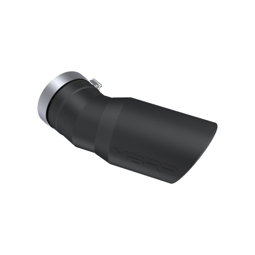 MBRP - MBRP Black Coated Tip; 6" OD; Angled Rolled End; 5" inlet; 15.5" length ; 30˚ bend for 2015-2025 Chevrolet/GMC 2500/ 3500 Duramax