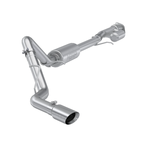 MBRP - MBRP T304 Stainless Steel, 3" Cat-Back, Single Side Exit for 2019-2026 Chevrolet/GMC 1500 Silverado/ Sierra 2.7L