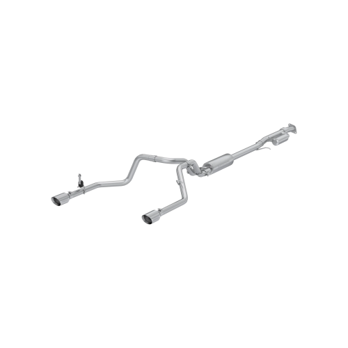 MBRP - MBRP 3" Cat-Back Exhaust for Chevy/GMC (2019-26) Silverado/Sierra 1500 2.7L, 2.5" Dual Split Rear Exit, T304 Stainless