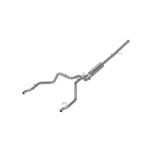 MBRP - MBRP Aluminized Steel 3" Cat-Back; 2.5" Dual Rear for 2022 Chevrolet/GMC 1500 Silverado/ Sierra 6.2L (LTD / Limited)