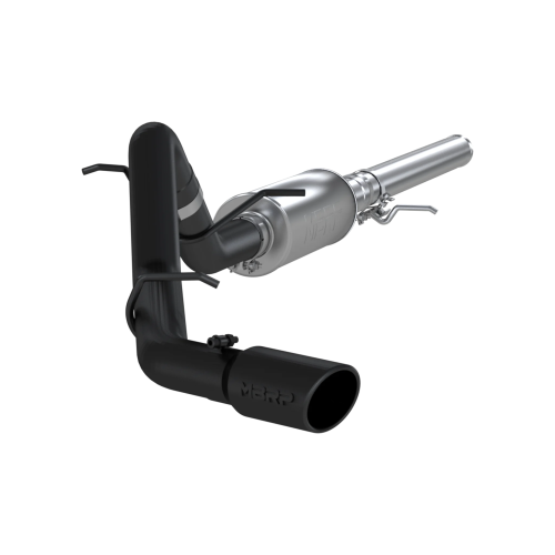 MBRP - MBRP Black-Coated Aluminized Steel 3" Cat Back Single Side Exit for 2019 Chevrolet/GMC 1500 Silverado/ Sierra 4.3L V6, 5.3L V8 Limited (LD) - One-piece driveshaft only