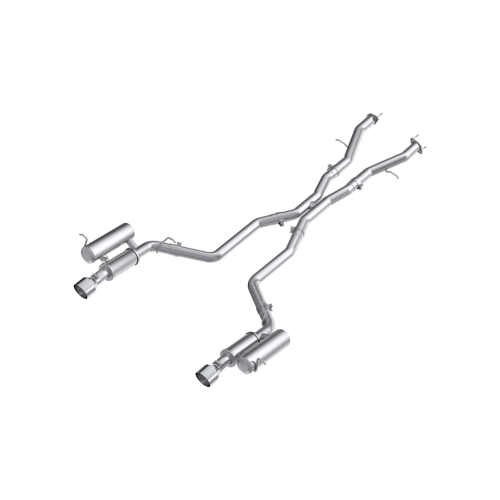 MBRP - MBRP Aluminized Steel 3" Cat-Back, Dual Split Rear, Street Profile for 2011-2026 Dodge Durango 5.7L