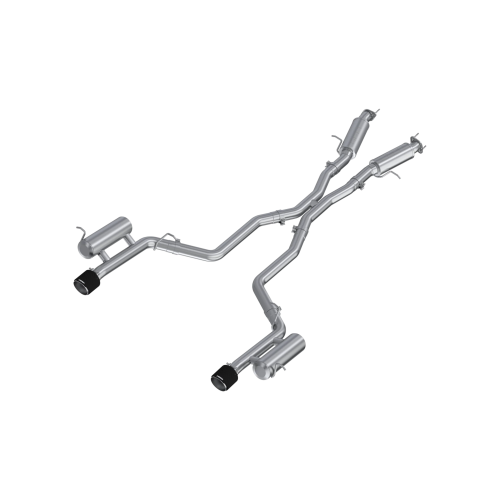 MBRP - MBRP 3" Cat-Back Exhaust for Dodge (2011-26) Durango 3.6L, Dual Split Rear with Carbon Fiber Tips, Street Profile, T304 Stainless
