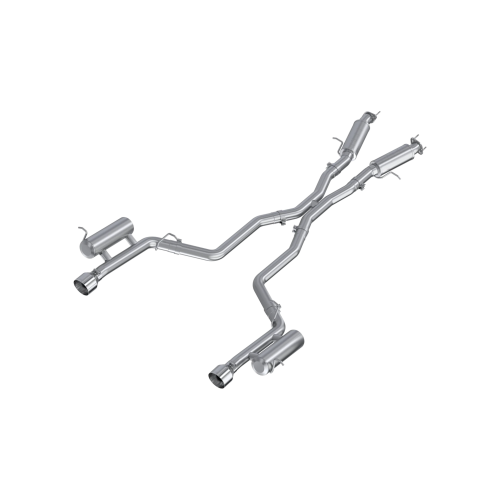 MBRP - MBRP Aluminized Steel 3" Cat-Back, Dual Split Rear, Street Profile for 2011-2026 Dodge Durango 3.6L