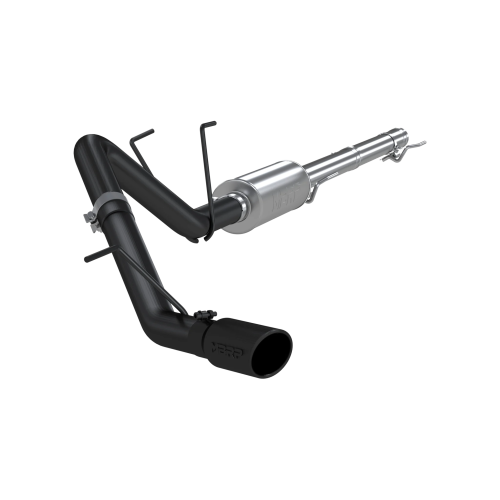 MBRP - MBRP Black-Coated Aluminized Steel 3" Cat Back Single Side for 2019-2024 RAM 1500 Classic 5.7L