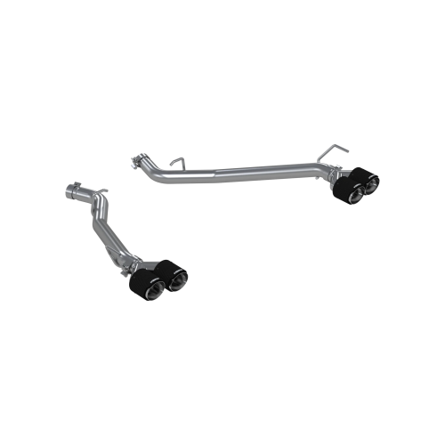 MBRP - MBRP T304 Stainless Steel, Axle-Back, 2.5" Dual Rear, Quad Carbon Fiber Tips for 2020-2026 Ford Explorer ST/ Platinum/ King Ranch, Lincoln Aviator, 3.0L EcoBoost