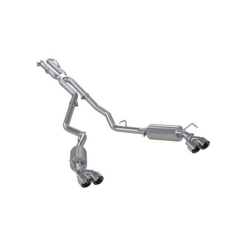 MBRP - MBRP Aluminized Steel, Cat-Back, 2.5" Dual Rear, Quad Tips for 2020-2026 Ford/ Lincoln Explorer ST/ Platinum/ King Ranch, Lincoln Aviator, 3.0L EcoBoost