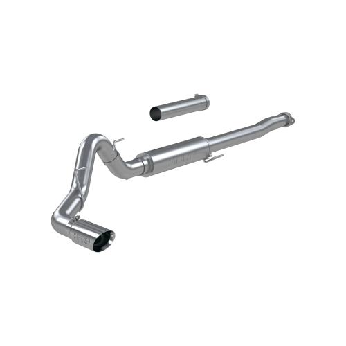 MBRP - MBRP T304 Stainless Steel, 4" Cat Back, Single Side, Race Version for 2021-2026 Ford F-150 2.7L/ 3.5L EcoBoost, 5.0L