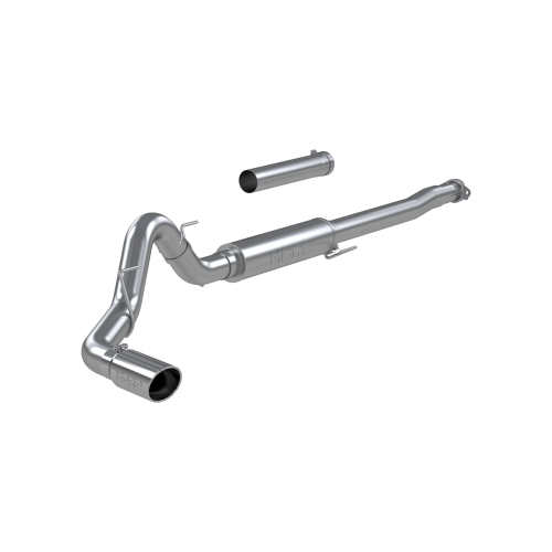 MBRP - MBRP Aluminized Steel, 4" Cat Back, Single Side, Race Version for 2021-2026 Ford F-150 2.7L/ 3.5L EcoBoost, 5.0L
