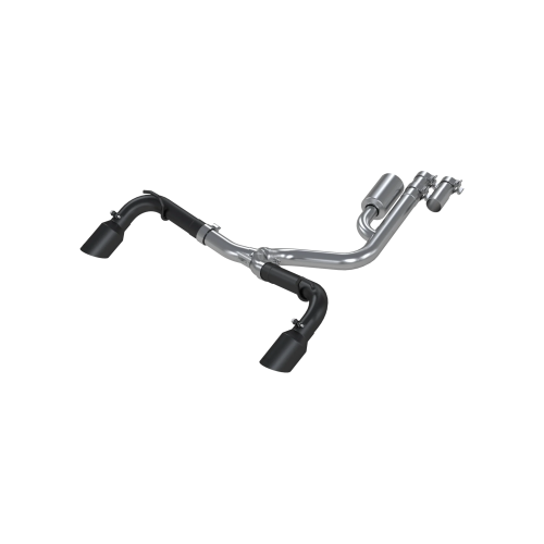 MBRP - MBRP Black-Coated Aluminized Steel, 2.5" Resonator-Back, Dual Split Rear for 2021-2024 Ford Bronco Sport 2.0L EcoBoost