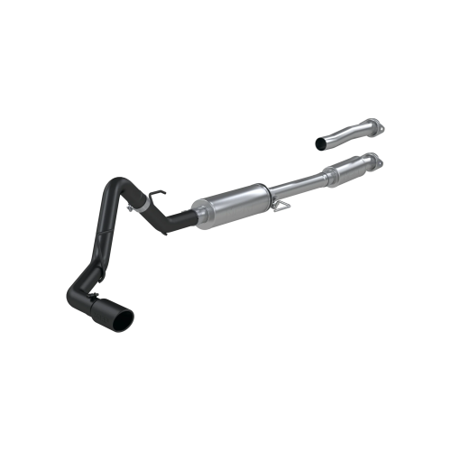 MBRP - MBRP Black-Coated Aluminized Steel, 3" Cat-Back, Single Side for 2021-2026 Ford F-150 2.7L/ 3.5L EcoBoost, 5.0L