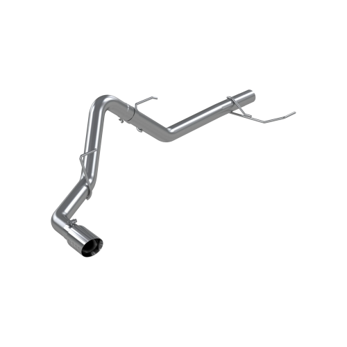 MBRP - MBRP T304 Stainless Steel, 3" Resonator Back, Single Side Exit for 2021-2026 Ford F-150 3.5L PowerBoost Hybrid