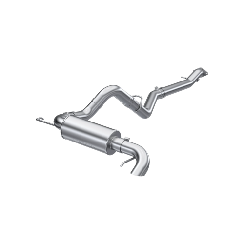 MBRP - MBRP T304 Stainless Steel, 3" Cat-Back, Single High Clearance Rear Exit for 2021-2026 Ford Bronco, 2.3L/ 2.7L EcoBoost (2-Door/ 4-Door)