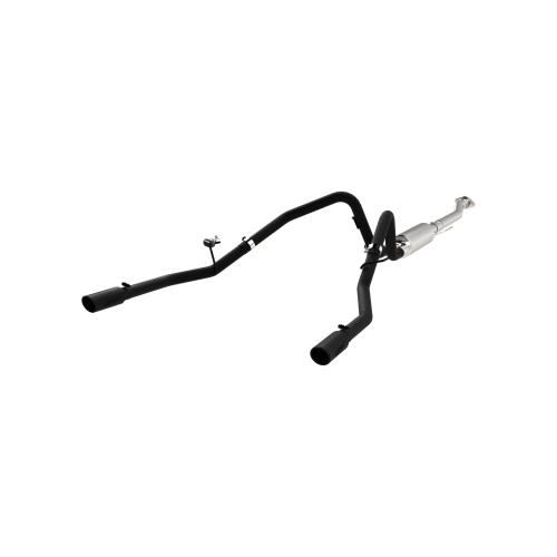 MBRP - MBRP Black-Coated Aluminized Steel 2.5" Cat Back Dual Rear for 2011-2014 Ford F-150 V6 EcoBoost
