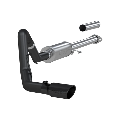 MBRP - MBRP Black-Coated Aluminized Steel 3" Cat Back Single for 2015-2020 Ford F-150 2.7L/3.5L EcoBoost