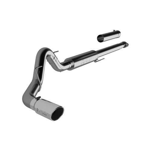 MBRP - MBRP T409 Stainless Steel 4" Cat Back Single for 2015-2020 Ford F-150 2.7L/3.5L EcoBoost excl. 2019 F150 Limited