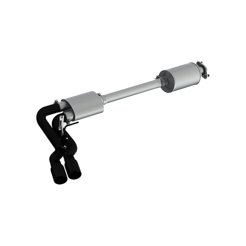 MBRP - MBRP Black-Coated Aluminized Steel 3" Cat Back Pre-Axle Dual Outlet, Street Version for 2015-2020 Ford F-150