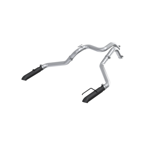 MBRP - MBRP Black-Coated T304 Stainless Steel, 3" Axle-Back, Dual Rear Exit Turn Down for 2024-2026 Ford Ranger Raptor 3.0L EcoBoost