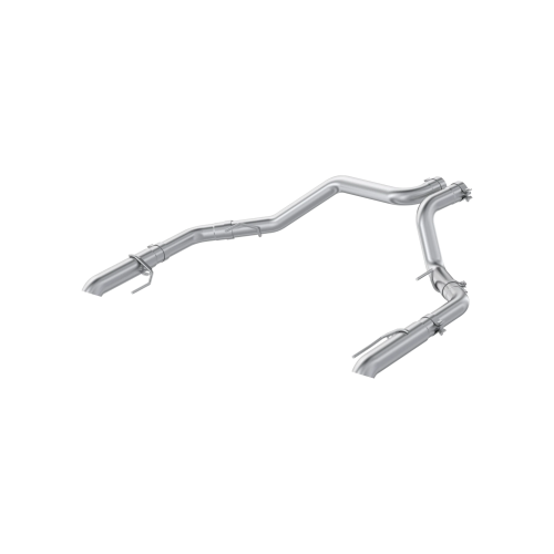 MBRP - MBRP T304 Stainless Steel, 3" Axle-Back Dual Split Rear, Turn Down for 2023-2026 Ford F-150 Raptor R, 5.2L Supercharged