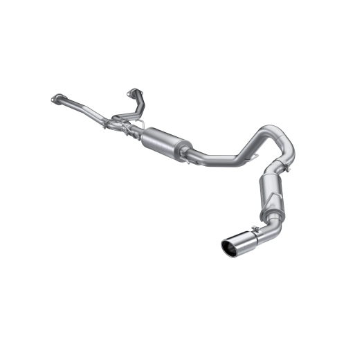 MBRP - MBRP Aluminized Steel, 2.5" Dual Cat-Back, 3" Single Side Exit for 2022-2026 Toyota Tundra 3.4L