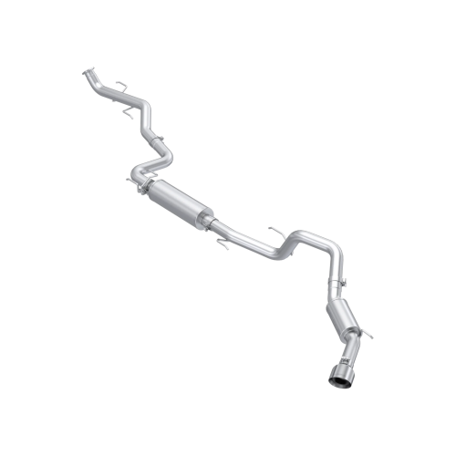 MBRP - MBRP Aluminized Steel 3" Cat-Back, Single Side Exit for 2024-2026 Toyota Tacoma 2.4L (Excl. Leaf Spring Trucks)