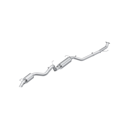 MBRP - MBRP Aluminized Steel, Overland 3" Cat-Back Single Rear, High-Clearance Turn Down for 2024-2026 Toyota Land Cruiser 2.4L