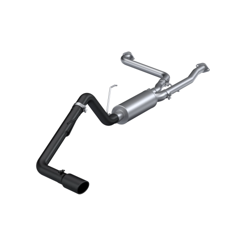 MBRP - MBRP Black-Coated Aluminized Steel, 2.5" Cat-Back, 3" Single Side Exit for 2022-2026 Nissan Frontier 3.8L