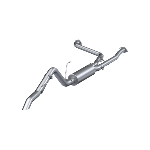 MBRP - MBRP Aluminized Steel, 2.5 Inch Cat-Back, 3 Inch Single High Clearance Rear Exit for 2020-2026 Nissan Frontier 3.8L