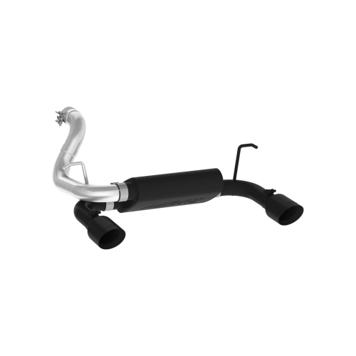 MBRP - MBRP Black-Coated Aluminized Steel 2.5" Axle Back; Dual Rear Exit for 2018-2026 Jeep Wrangler (JL) 2-DR/4-DR, 3.6L