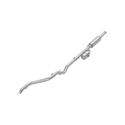 MBRP - MBRP 2.5" Cat-Back Exhaust for Jeep (2020-26) Gladiator (JT) 3.6L, Overland, Single Rear Exit, T304 Stainless