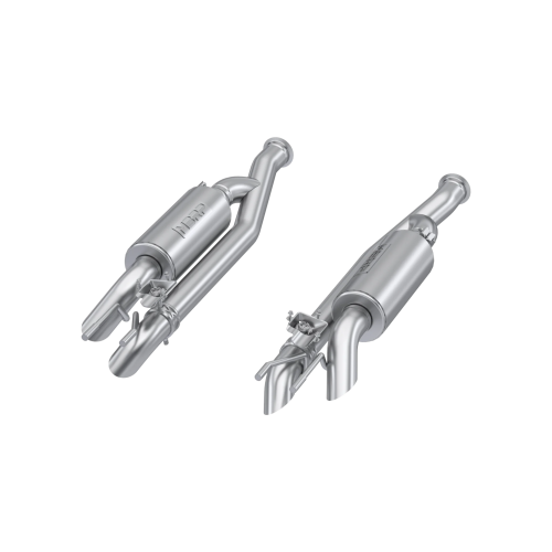 MBRP - MBRP 2.5" Pre-Axle Cat-Back Exhaust for Mercedes-Benz (2019-26) G63 4.0 TT V8, Dual Split Side, Quad Outlet, Active, T304 Stainless
