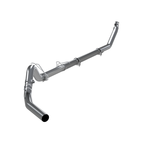MBRP - MBRP T409 Stainless Steel 4" Turbo Back Single Exit - No Muffler for 1998-2002 Dodge Ram 2500/3500 Cummins