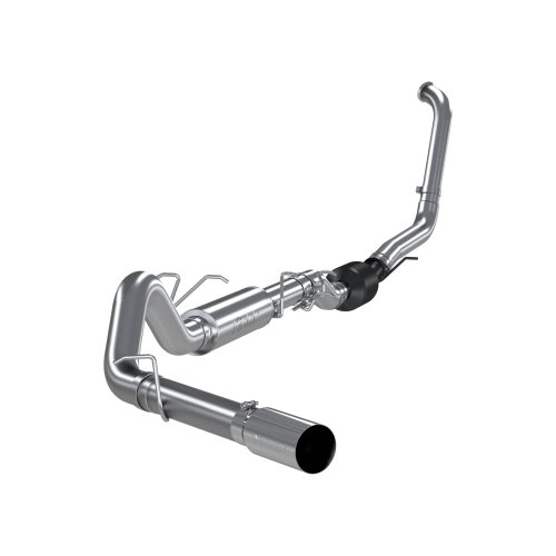 MBRP - MBRP 4" Turbo Back Exhaust for Ford (2003-07) F-250/350 6.0L, EC/CC, Single Side Exit (Retains Factory Cat), T304 Stainless