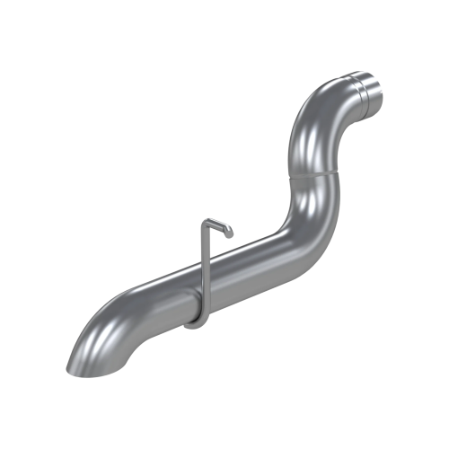 MBRP - MBRP T409 Stainless Steel, 3" High Clearance Filter Back, Rear Turn Down for 2020-2023 Jeep Wrangler (JL) 3.0L EcoDiesel
