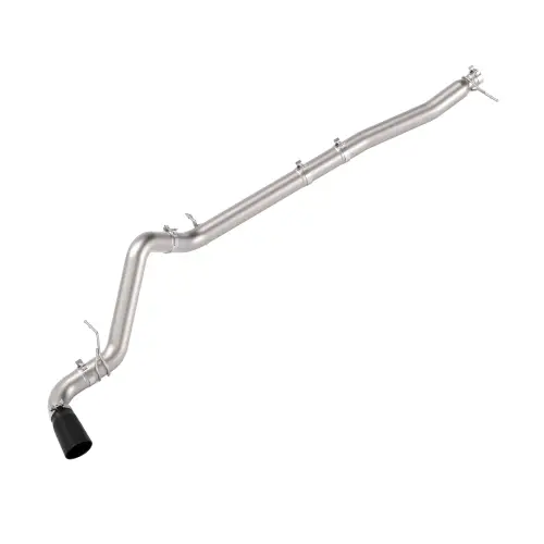Pacific Performance Engineering - PPE 304 Stainless Steel DPF-Back Performance Exhaust Kit - Single Exit for Chevy/GMC (2023-26) 3.0L Duramax (Polished Tubes, Black Ceramic Coated Tips)
