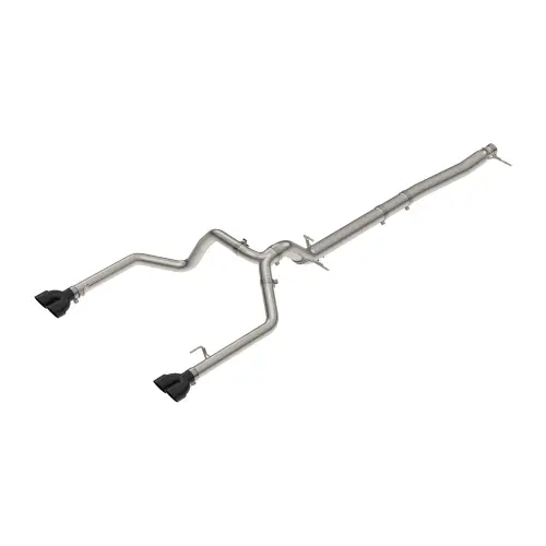 Pacific Performance Engineering - PPE 304 Stainless Steel DPF-Back Performance Exhaust Kit - Dual Exit for Chevy/GMC (2023-26) 3.0L Duramax (Polished Tubes, Black Ceramic Coated Tips)