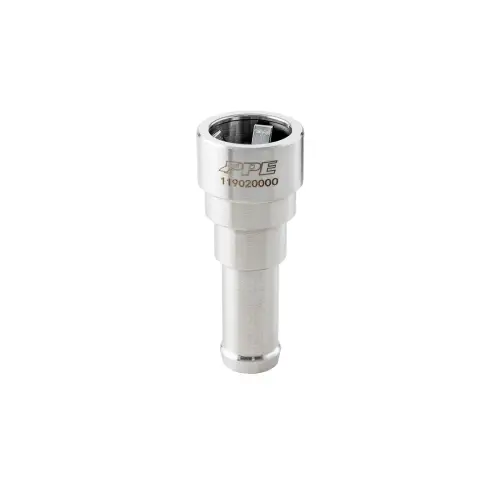Pacific Performance Engineering - PPE Stainless Steel Heater Outlet Hose to Radiator Hose Connector for Chevy/GMC (2015-16) 6.6L Duramax (5/8'' Hose to 5/8'' Tube)