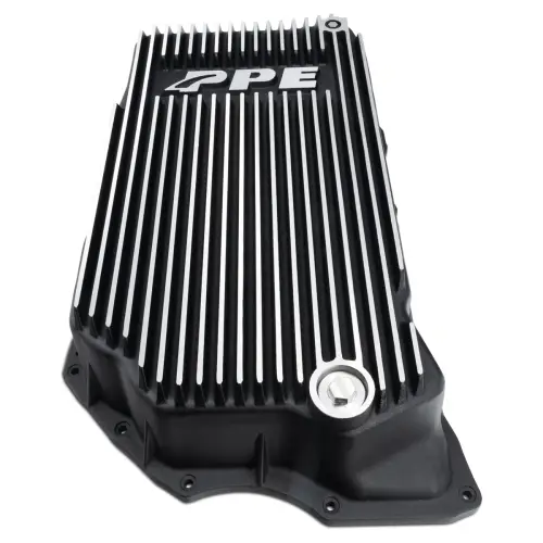 Pacific Performance Engineering - PPE 10L1000 Heavy-Duty Cast Aluminum Transmission Pan for Chevy/GMC (2020-26) 6.6L Duramax (Brushed)