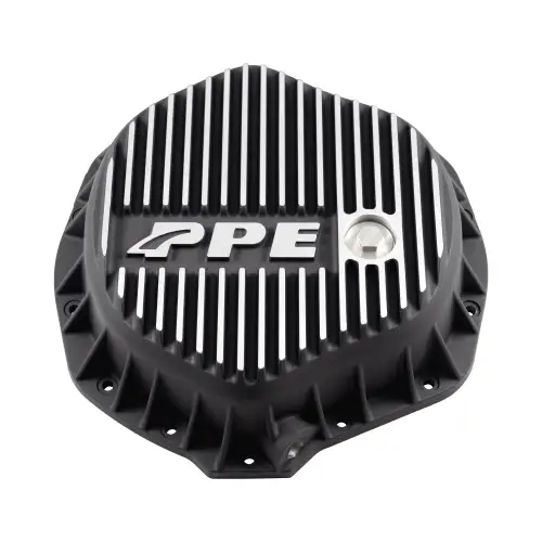 Pacific Performance Engineering - PPE AAM 11.5"-14-Bolt Heavy-Duty Cast Aluminum Rear Differential Cover for Chevy/GMC (2001-19) 6.0L/6.6L 2500HD/3500HD | Dodge/Ram (2001-18) 5.7L/6.7L 2500/3500 (Brushed)