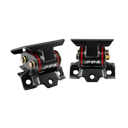 Pacific Performance Engineering - PPE Engine Mount Kit for Chevy/GMC (2011-16) 6.6L Duramax (w/ Silicone Bushings, Red)